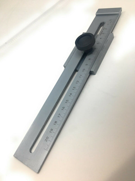 Streichmass 200mm( 0,1mm) Nonius Streichmaß Anschlaglineal Anreißlineal Massiv