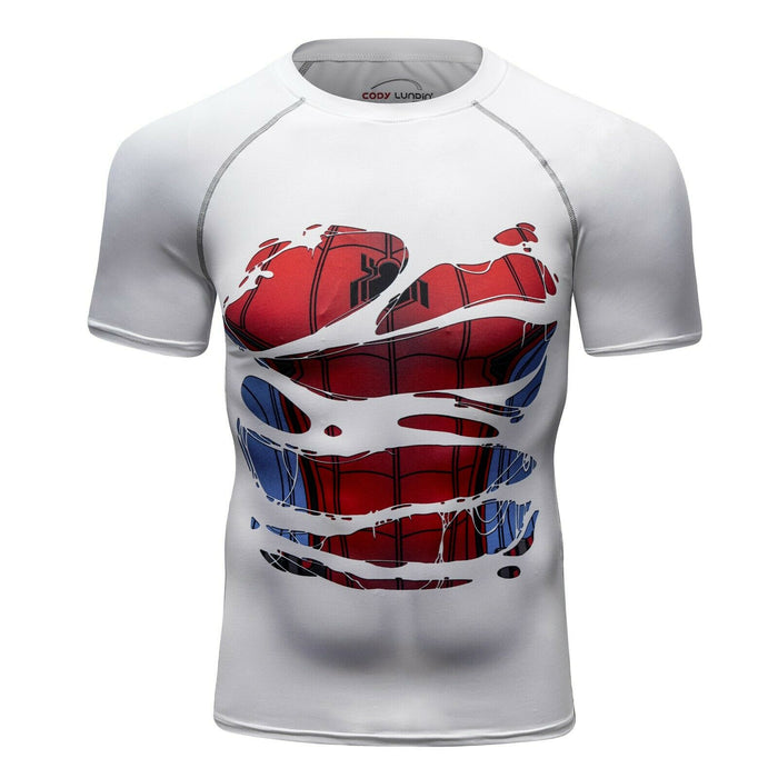 Superman T Shirt Kompressionsshirt Funktionsshirt Sport Tank Top Gym Training