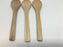 3X kleine Bambus Holzlöffel Dessert Eis Liebes Kind Baby Löffel PR