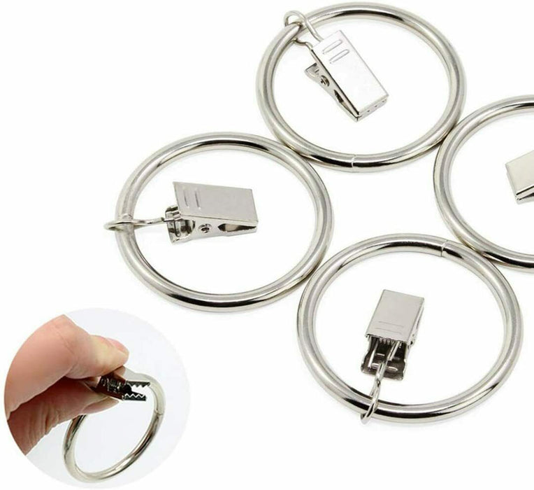 10x Mehrzweck Vorhang Clip Gardinenstange Gardinen Vorhangringe mit Clips 3/4 Z