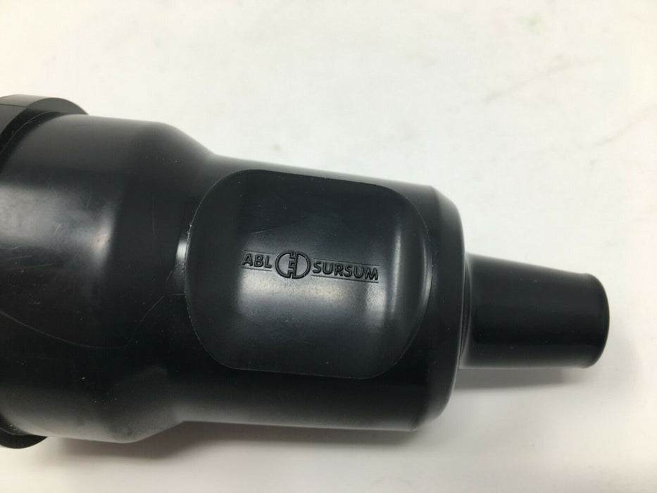 ABL PVC Schukostecker + Schukokupplung Schwarz Made in Germany Vollgummi