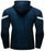 Hoodie Sweatshirt Herren Fitness Sport Stern Blau Kapuzenpullover Jacke Hoody