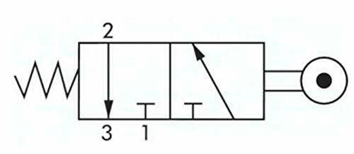 Luft pneumatisch Weg Roller Hebel Mechanisch Ventil Valve mov 02
