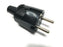 ABL PVC Schukostecker + Schukokupplung Schwarz Made in Germany Vollgummi