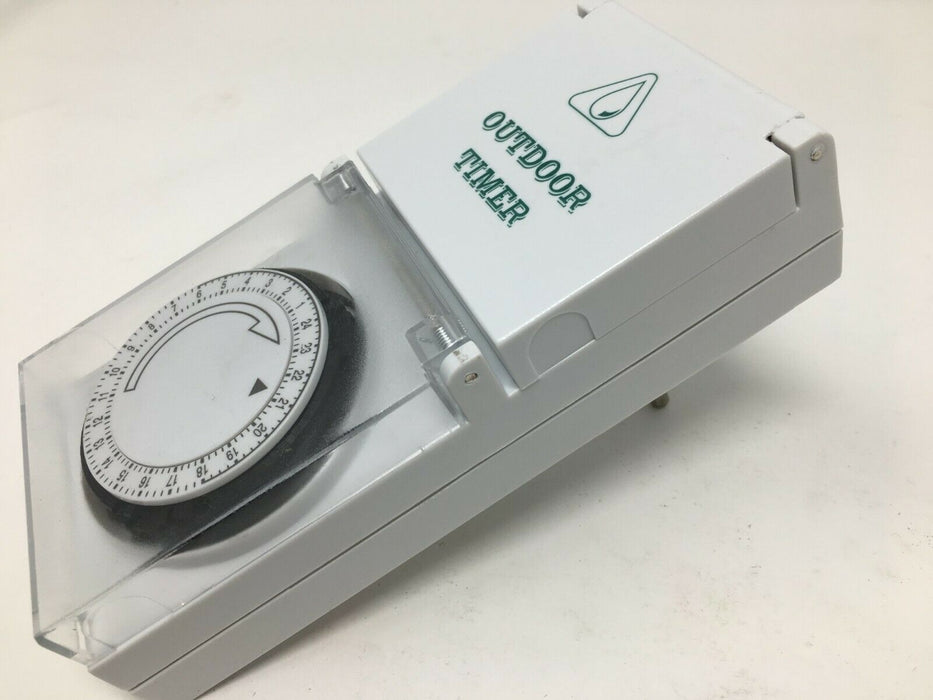 Schaltuhr Zeitschaltuhr mit Steckdose Außen Timer 24 Stunden Einstellung IP44