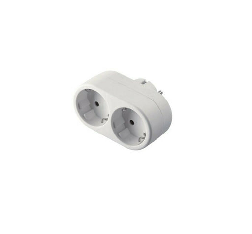 2-fach Doppelstecker Multistecker Adapterstecker  Verteiler Mehrfach waagrecht