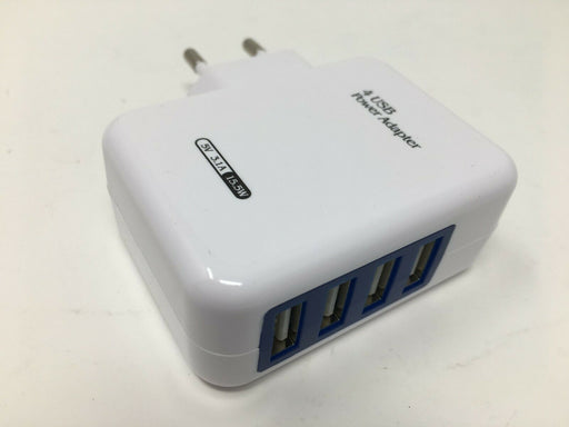 4-fach Mehrfachstecker 5A Ladegerät Netzteil USB Port Adapter für die Steckdose