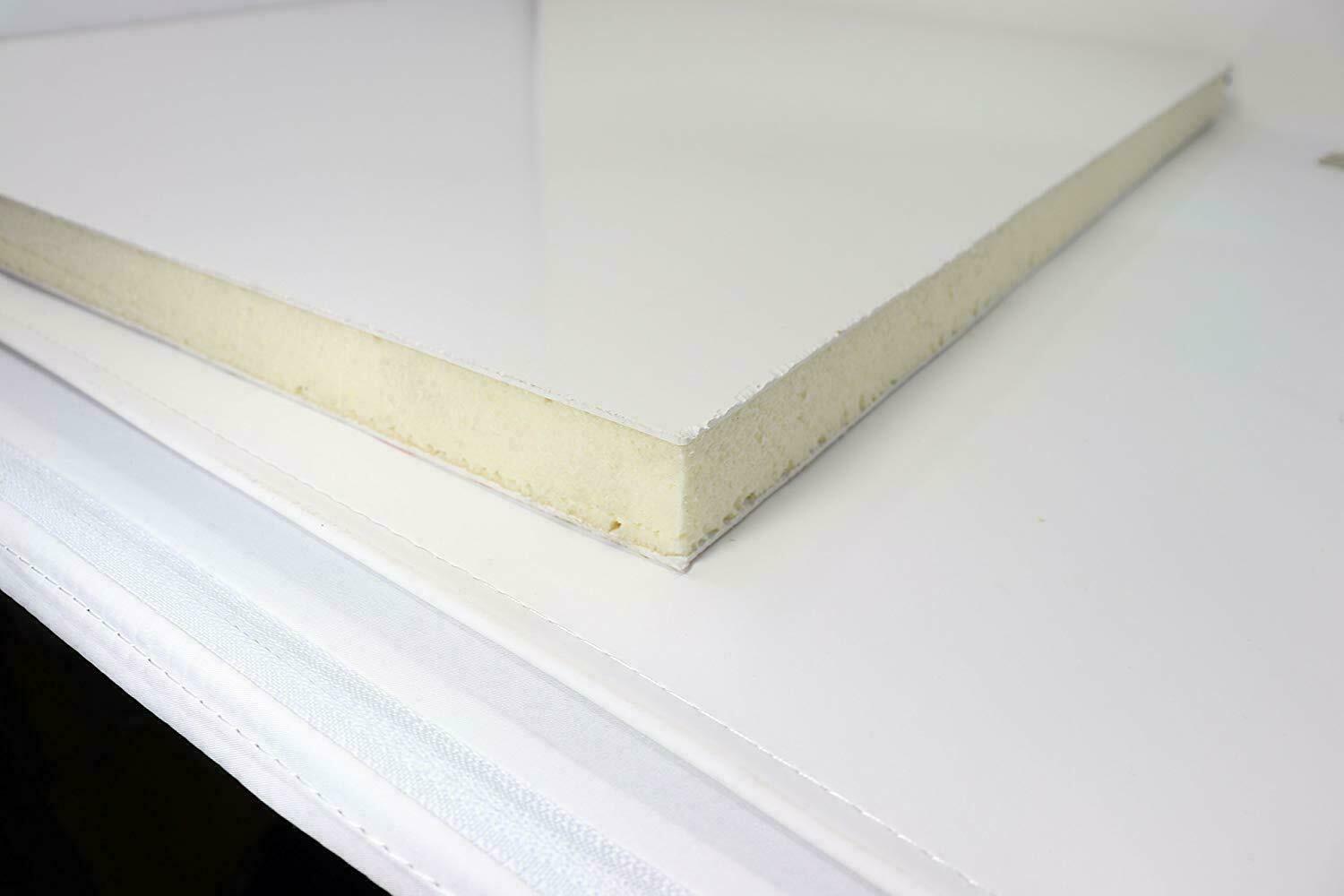 Sandwich-Paneel in cm Kunststoff PVC Platte Sandwichplatten farbig 24 mm dick