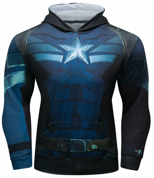 Sport Hoodie für Herren Super Hero Kapuzenpullover Jacke für Fitness