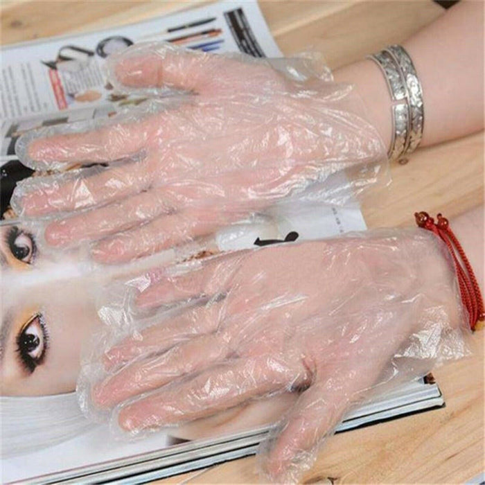 Einweghandschuhe, Einweghandschuhe, Kunststoff, transparent, 50 Stück SLG