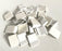 25x Kabelhalter weiß Kunststoff selbstklebend Kabel Kabelclips Kabelklemme