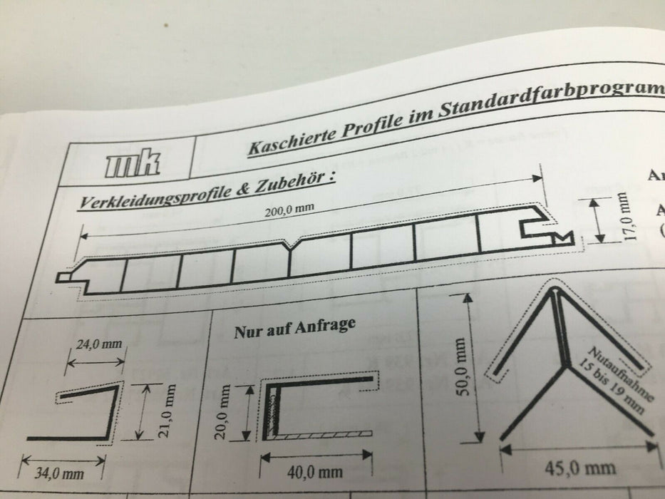 Fassadenverkleidung 200x17 Fassadenprofil aus Kunststoff 1 lfm