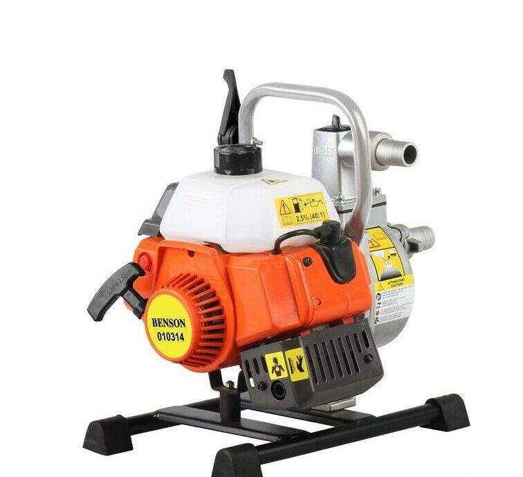 Benzin Schmutzwasserpumpe Wasser Motorpumpe WASSERPUMPE 2 TAKT 1,5 KW
