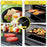 BBQ Grillmatten 5er Set Antihaft Grill-und Backmatte Wiederverwendbar 40x33 cm