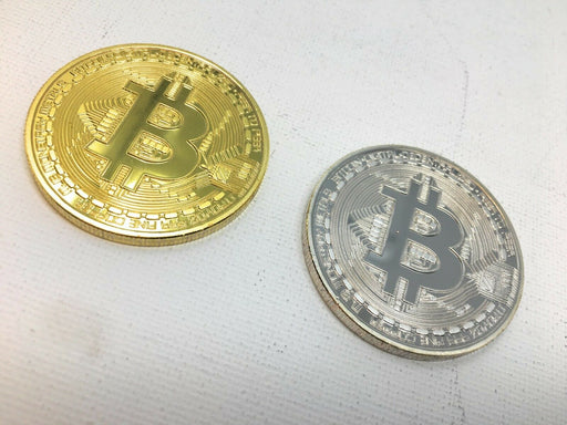 Bitcoin Münze Gold-Optik Sammler Medaille Geschenk Miner Fans in Schutzhülle