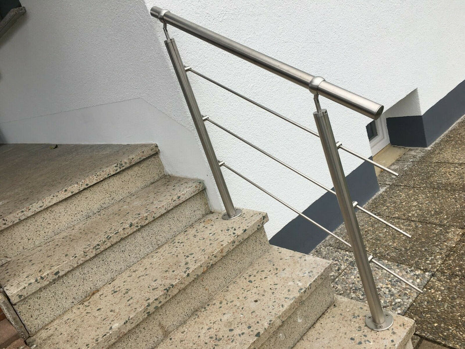 Edelstahl Handlauf DIN  Treppengeländer Geländer Treppe Edelstahlhandlauf Wand
