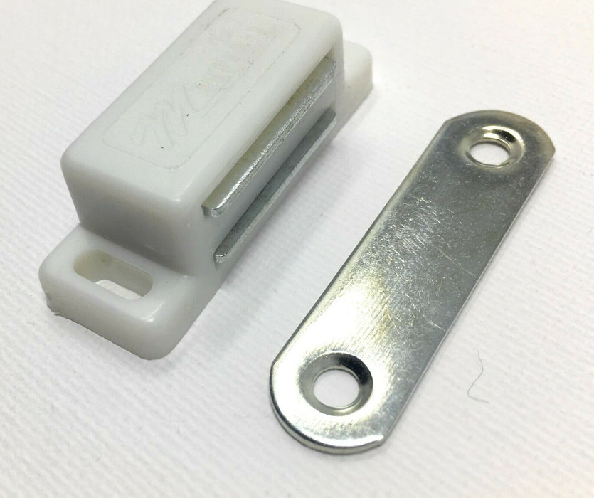 Magnetschnäpper Schrank Türmagnet Magnet-Schnapper Möbelmagnet Weiss xxx