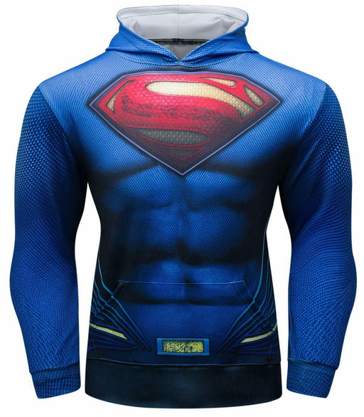 Hoodie Sweatshirt Herren Fitness Sport Stern Blau Kapuzenpullover Jacke Hoody