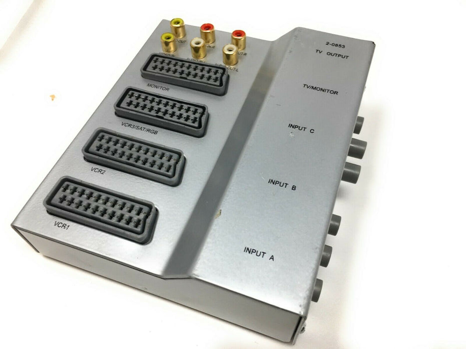 Scart Video Controller Umschalter Audio-Video-Schaltsystem Scart Cinch neu