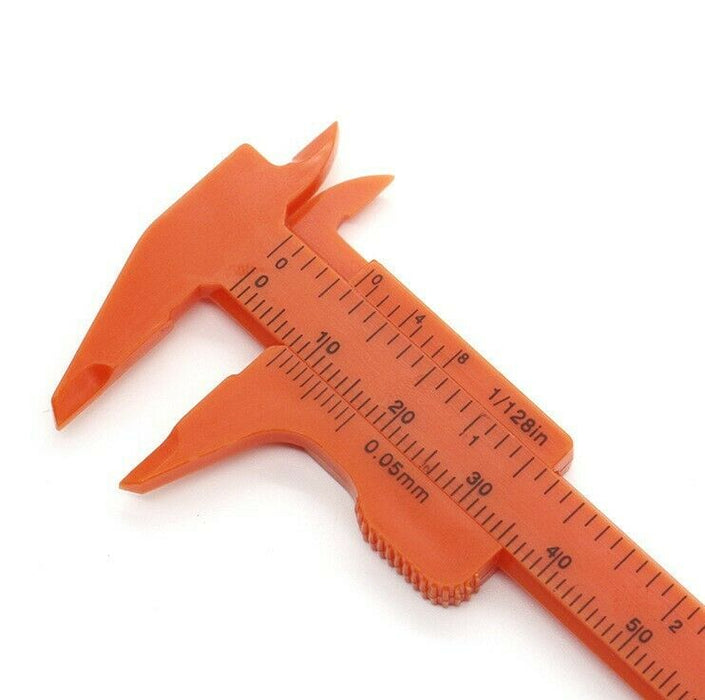 80mm Mini Messschieber Schieblehre Kunststoff Meßschieber Werkzeug Knopf