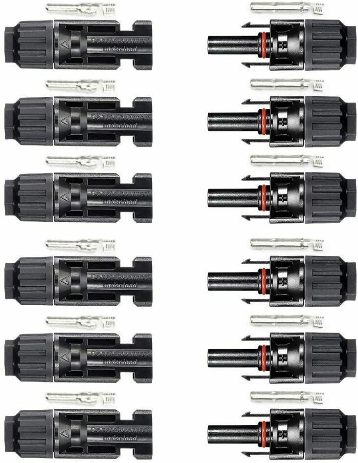 6 x Typ4 Stecker Sonnenkollektor Solar Panel Kabel Anschlüsse Typ4 Photovoltaik