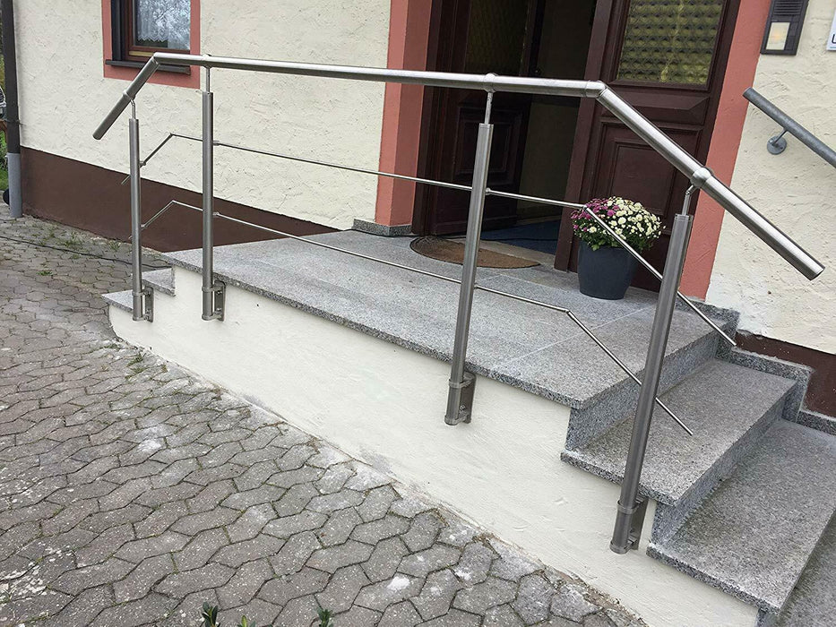 Edelstahl V2A Treppengeländer Balkongeländer Handlauf Geländer Treppe Bausatz