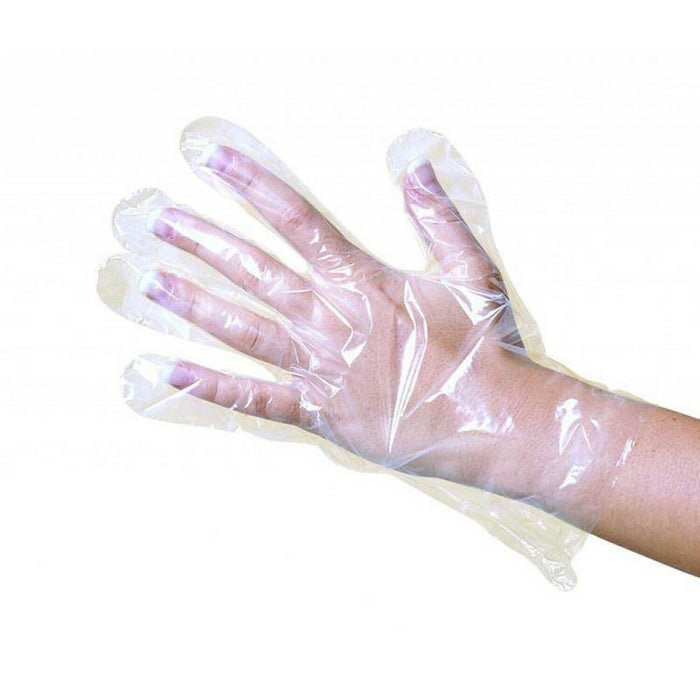 Einweghandschuhe, Einweghandschuhe, Kunststoff, transparent, 50 Stück SLG