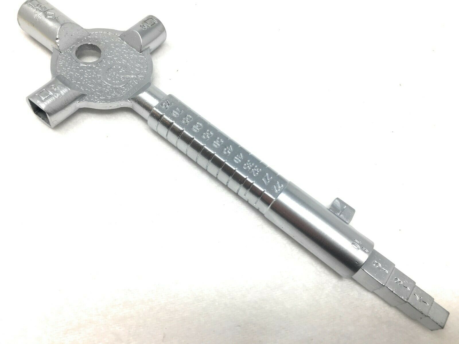 Bauschlüssel Hausmeister Metall Dorn Skala Vierkant Metall Zylinder 20 cm