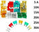 Kfz Flachsicherungen Sortiment 40tlg. PKW Autosicherung Stecksicherung 5-30A