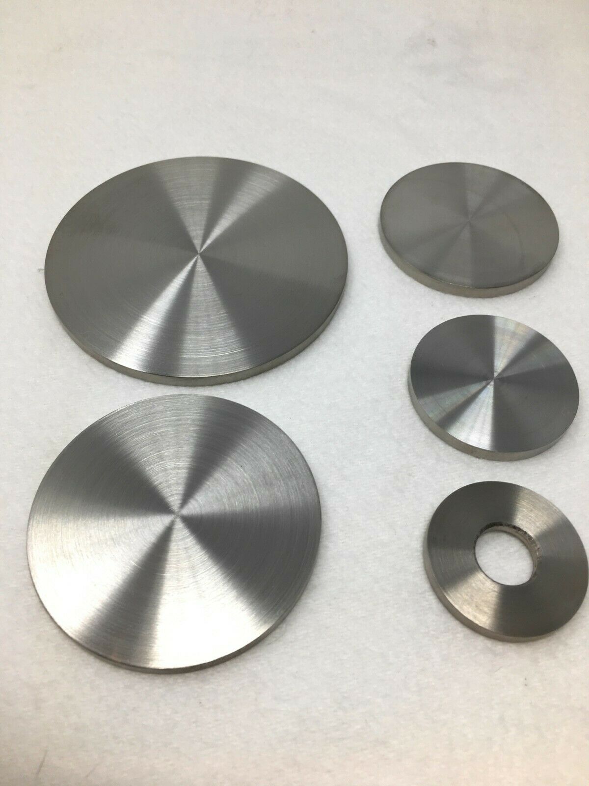 Edelstahl Anschweiß Ronde Kappe Deckel Blech Rohr Abschluss V2A K240 Rundrohr VA