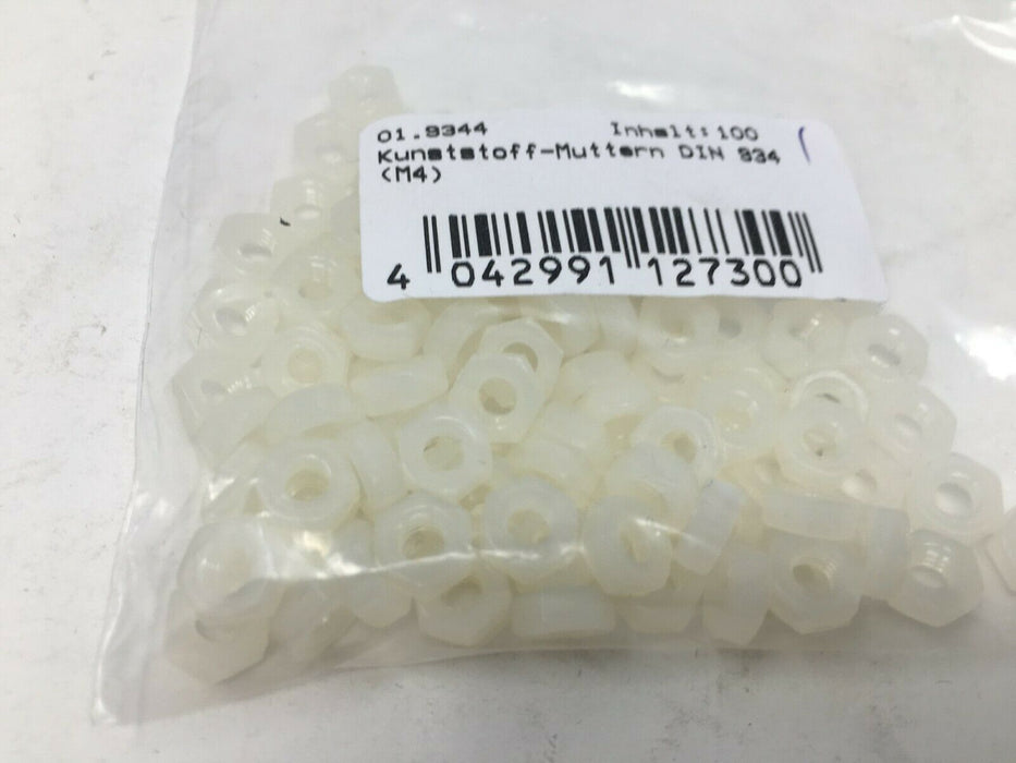 PVC Sechskant Muttern DIN 934 M4 M5 M6 M8 M10 M12 Kunststoff PVC