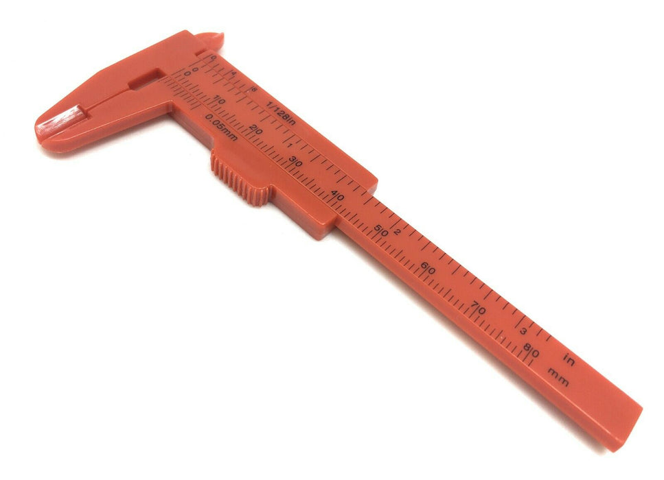 80mm Mini Messschieber Schieblehre Kunststoff Meßschieber Werkzeug Knopf