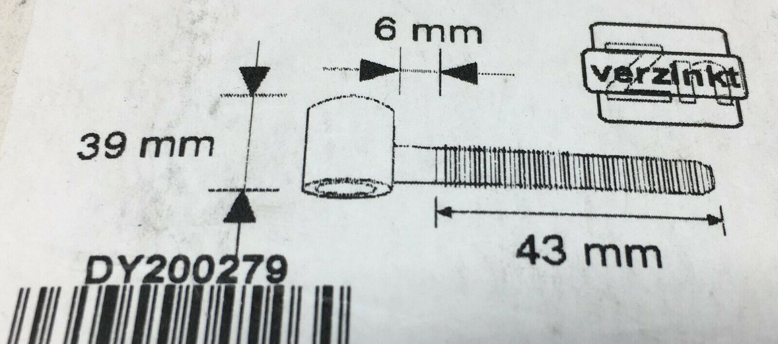 1xFlügelteil FT20 Stahl VN | Türband Einbohrband Renovierband für Holz-Zimmertür