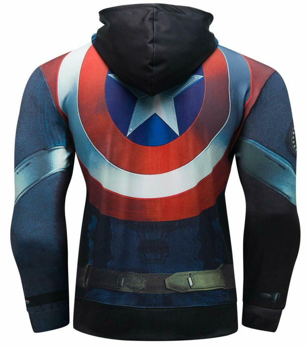 Sport Hoodie für Herren Super Hero Kapuzenpullover Jacke für Fitness