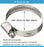 10x Schlauchschellen Rohr Schelle Edelstahl V2A Bandbreite 9mm DIN 3017 W2 25-40