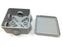 2x Abzweigdose Aufputz Abzweigkasten mit Drosseln IP44 80x80x40 M-L 0042