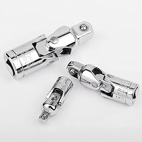 SRB Schlagfassade Universalgelenk Set 1/4 Zoll 3/8 Zoll 1/2 Zoll Drive Drive Swivel Vanadium Stahlschlagsteckdose Adapter 3Pcs