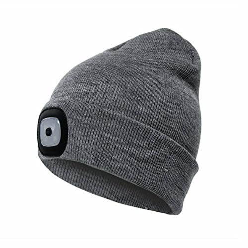 SRB WintermÃÂ¼tze Herren Damen Warme MÃÂ¼tze mit LED Licht Beanie StrickmÃÂ¼tze HÃÂ¼te DE