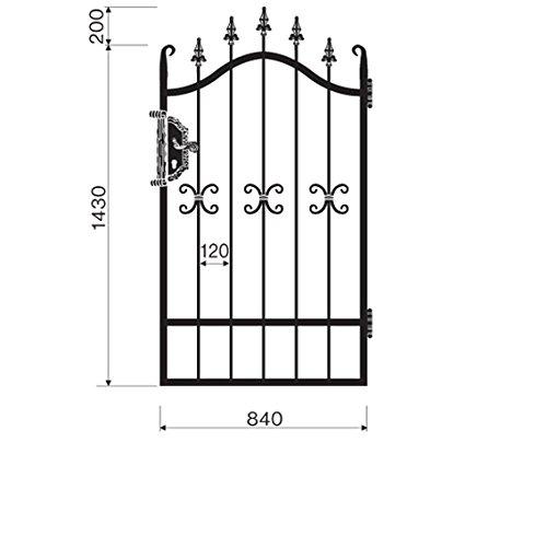 Halbfabrikate für geschmiedete Pforte 840x1430mm