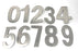 Hausnummer Edelstahl 130mm | verschiedene Zahlen Rostfrei | Hausschild mit Ziffern 0 1 2 3 4 5 6 7 8 9 | V2A große Tür-Schilder gebürstet Hausnummernschild | Bayram®