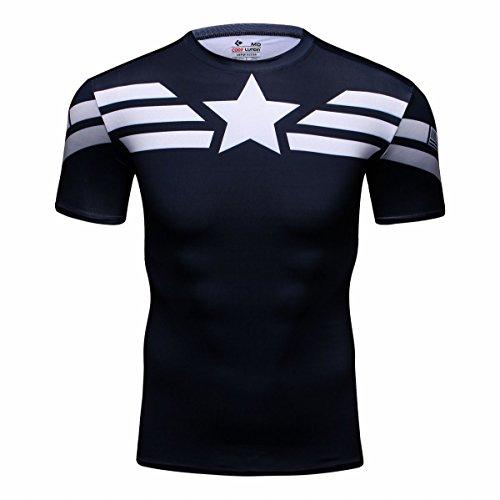 Cody Lundin®Herren Amerika führend Logo Übung Laufen Fitness Sport Kurzarm (XXL)