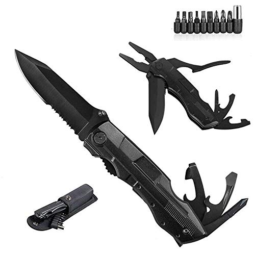 ORSIFOW Multi-Tool Taschenmesser, 13 in 1 Multifunktions-Taschenwerkzeug mit DosenÃÂ¶ffner FlaschenÃÂ¶ffner Klappmesser und Schraubendreher, Multifunktionaler Taschenmesser fÃÂ¼r outdoor Camping,