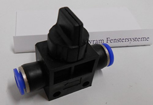 Bayram® Absperrhahn Steckverbinder Kugelhahn Anschluss Pneumatik Druckluft 8 mm