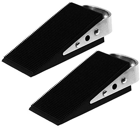 2x Türkeil Türstopper Türpuffer Türschutz Fensterkeil Gummikeil schwarz