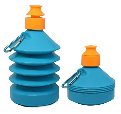 Faltbare Trinkflasche 500ML - BPA Frei - Flexible Zusammenklappbare Wa—  Fenster-Bayram