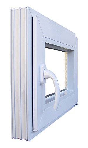 Drehkippfenster weiß 67 x 44cm Linksanschlag incl. 4 Fensterbauschrauben