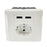 Dual USB Wall Ladegeraet-AdapterWeiss GY Steckdose Schuko Weiss 1 Stck