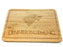 1x Schneidebrett aus 100% Bambus - antiseptisches Holz-Brett mit Saftrille, Holz-Brettchen, 30x20x1,6cm