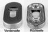 Edelstahl Ovale - Schlüsselrosette für Profilzylinder