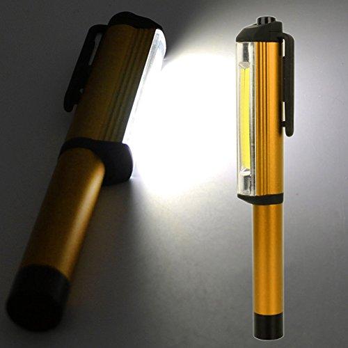 3W COB LED Portable Kunststoff Taschenlampe LED Lampe Licht W/magnetische + Clip LAUFLAMPEAA Batterien 200 mm Länge COB 3W